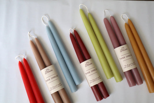 9" Hand Dipped Taper Candles