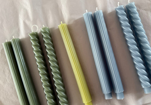 Fluted Taper Candles