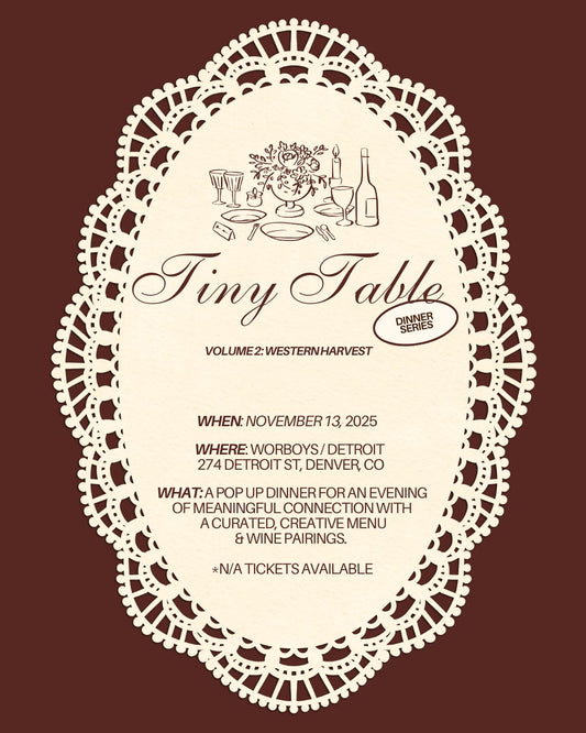 Tiny Table Event Ticket