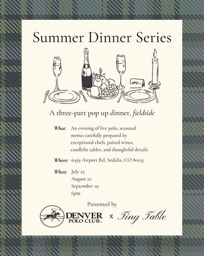 Summer Dinner Series: August tickets