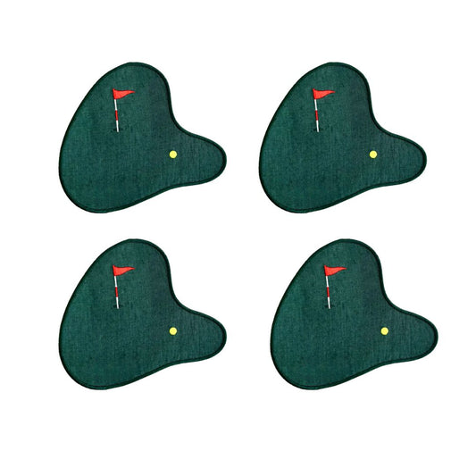 Golf Course Shaped Cocktail Napkins- Set of 4