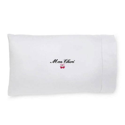 Embroidered Pillowcase- Mon Cheri