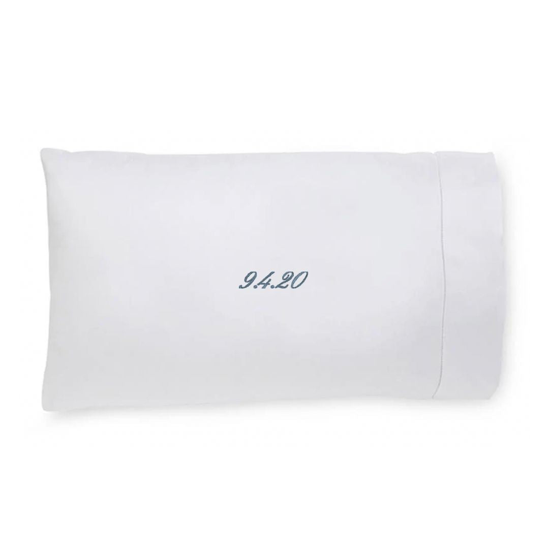 Embroidered Custom Pillowcase- Custom date