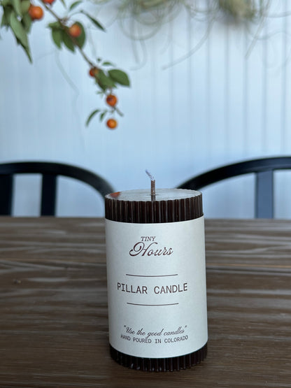 Fluted Pillar Candle