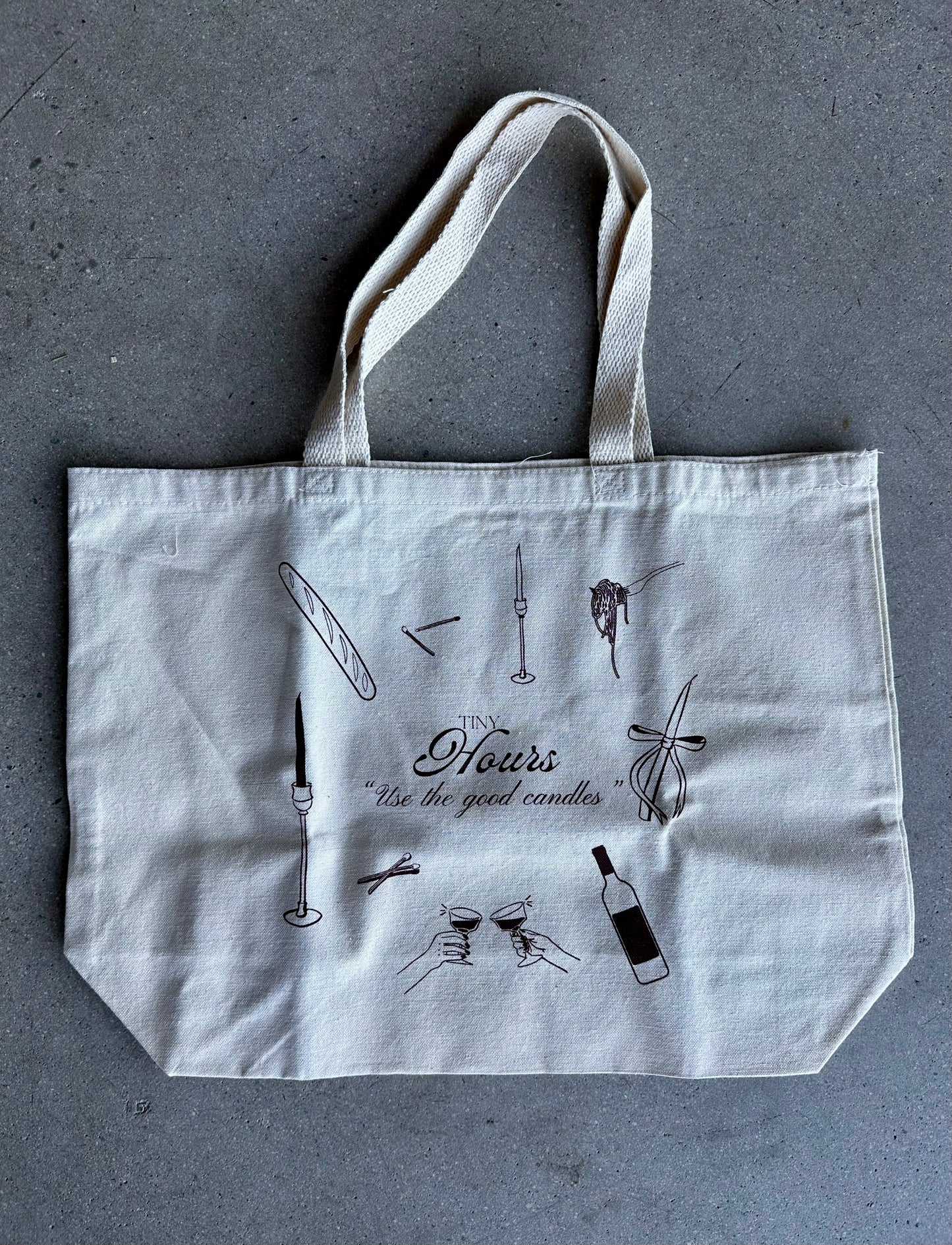 Tiny Hours Tote Bag