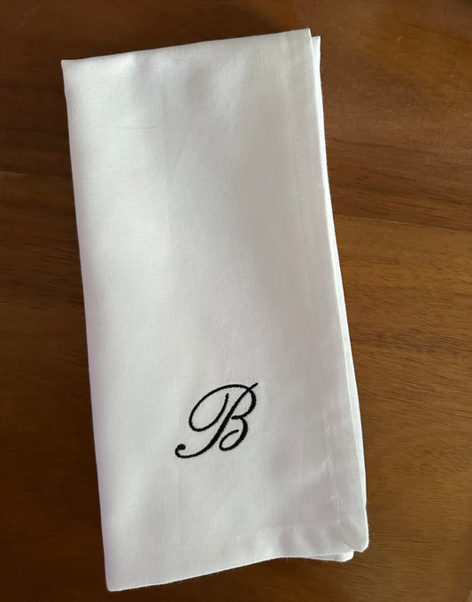 Monogram Dinner Napkin