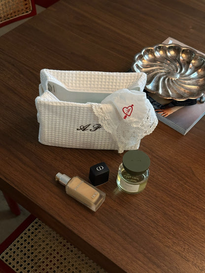 Embroidered Custom Makeup Bag