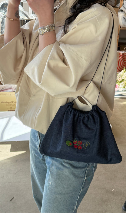 Drawstring Pouch with Phrases