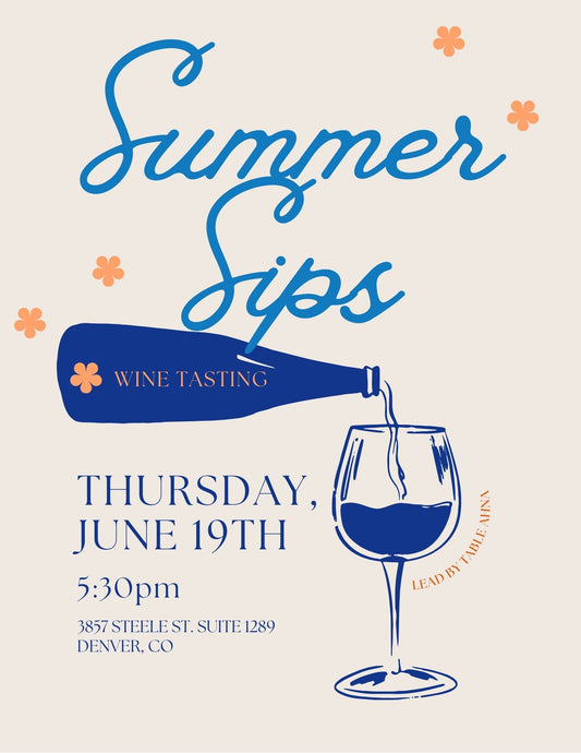 Summer Sips Wine Tasting Event Ticket